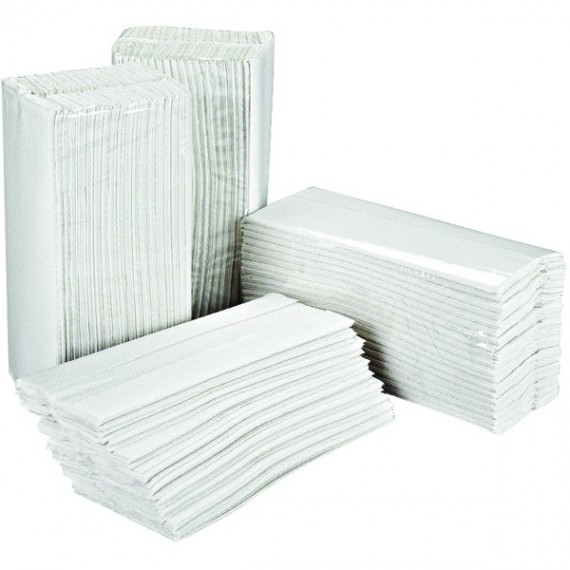 2Work White 2 Ply C Fold Hand Towels