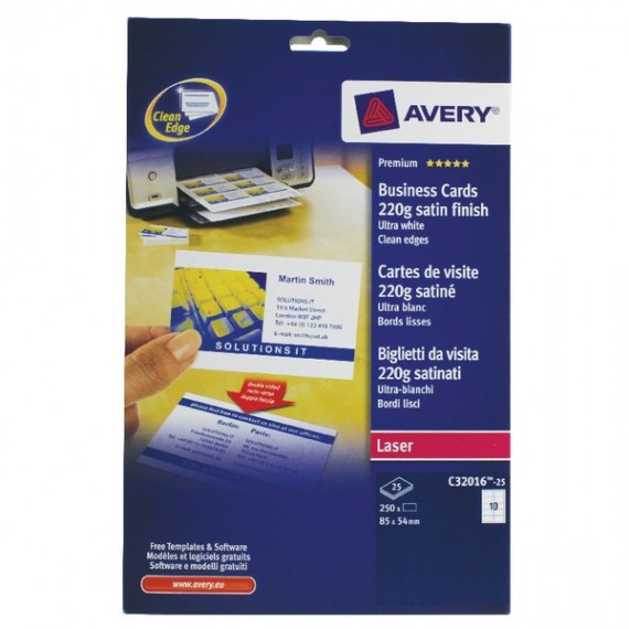 Avery Colour Laser Business Card Pk250
