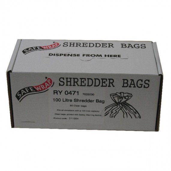 Safewrap Shredder Bags 100 Litre Pk50