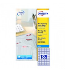 Avery Inkjet Mini Ink Labels Wht Pk4725