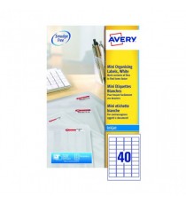 Avery Inkjet Mini Labels Wht Pk1000