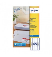 Avery Inkjet Mini Labels Wht Pk1625