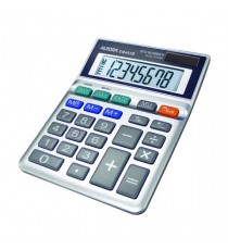 Aurora Grey 8-Digit Semi-Desk Calculator