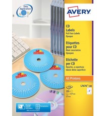 Avery CD DVD Laser Labels Face Pk50