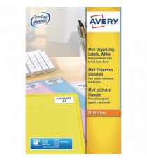 Avery Mini 35 Slide Labels White Pk2100