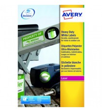 Avery Hvy Duty Laser Label White Pk20