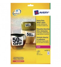 Avery Hvy Duty Laser Label White Pk960