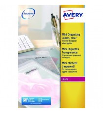 Avery Laser Mini Label Clear Pk1200