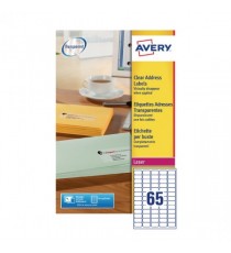Avery Laser Mini Labels Clear Pk1625