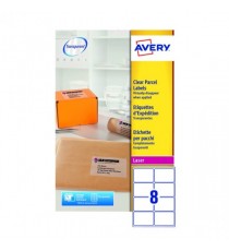 Avery L7565-25 Laser Labels Clear Pk200