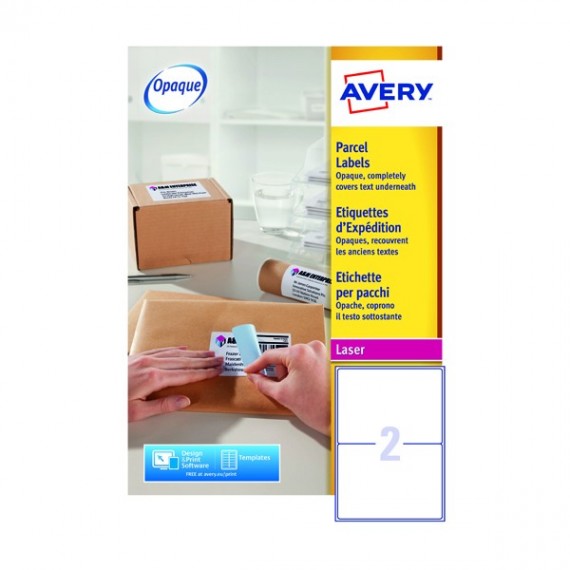 Avery L7168-100 Jam-Free Labels Wht P200