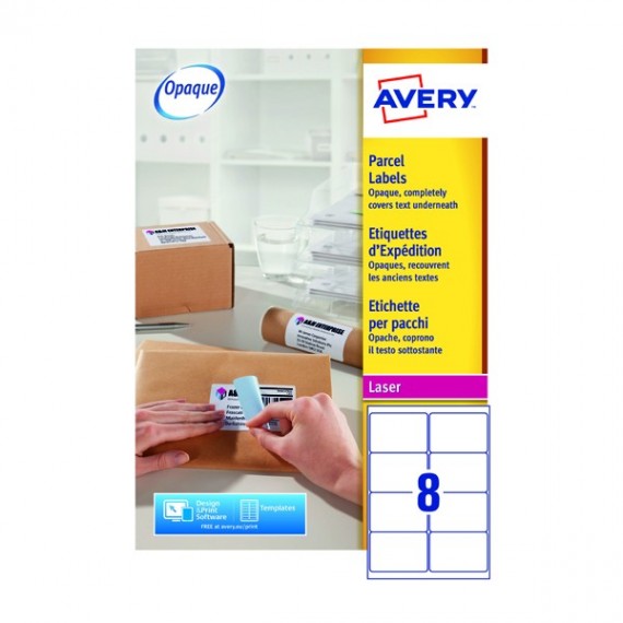 Avery L7165-250 Jam-Free Label Wht P2000