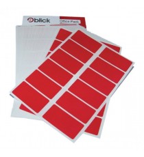 Blick Colour Label 25x50mm Red Pk320