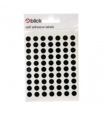 Blick Coloured Labels 8mm Black Pk9800