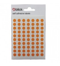 Blick Coloured Labels 8mm Orange Pk9800