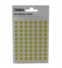 Blick Coloured Labels 8mm Yellow Pk9800