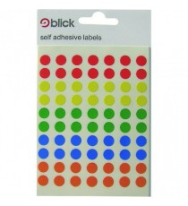 Blick Coloured Labels 8mm Asstd Pk7000