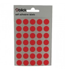 Blick Coloured Labels 13mm Red Pk2800