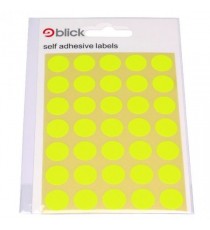 Blick Flourescent Labels 13mm Yllw P2800