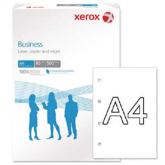 Xerox 4-Hole Punched A4 Paper 80gsm Ream