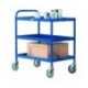 General Purpose 3 Shelf Blue Trolley