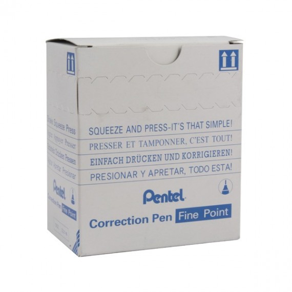 Pentel Micro Fine Correction Pens Pk12