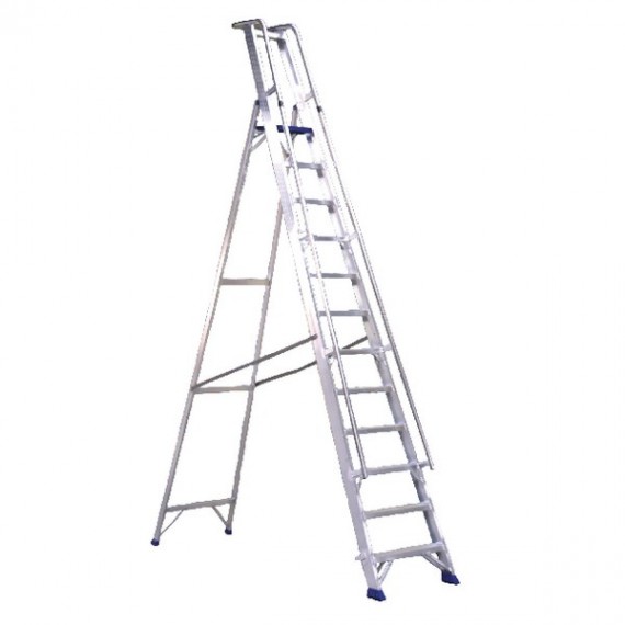 Aluminium 10 Step Ladder/Platform
