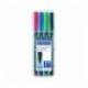 Staedtler Lumocolour Perm Med Astd Pk4