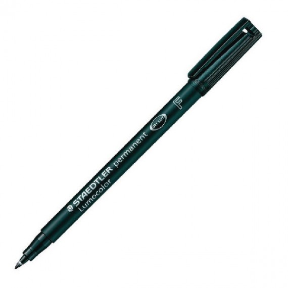 Staedtler Lumocolour Perm Fine Black Pk10