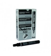 Pentel Marker Chisel Tip Black N60-A
