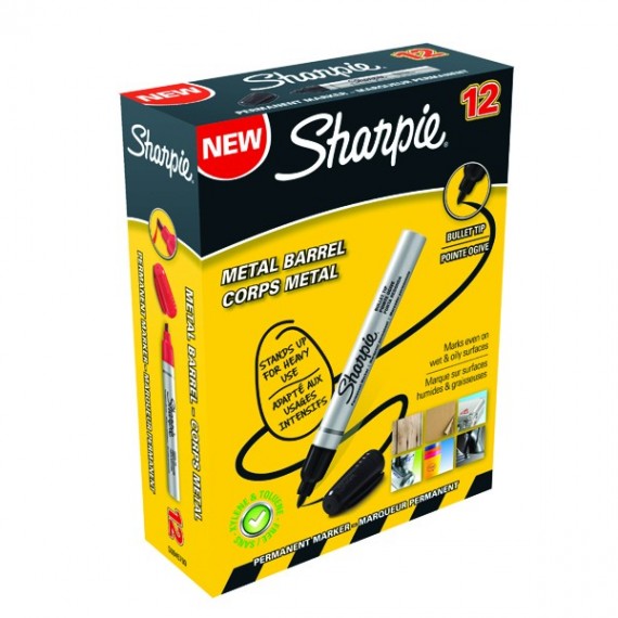 Sharpie Metal Perm Marker Sml Bullet Blk