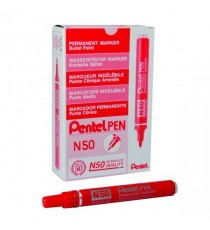 Pentel Marker Bullet Tip Red N50-B