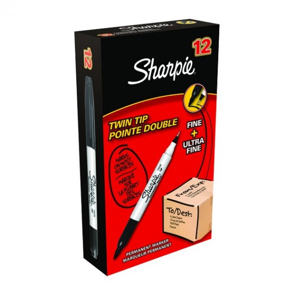 Sharpie Twin Tip Marker Black
