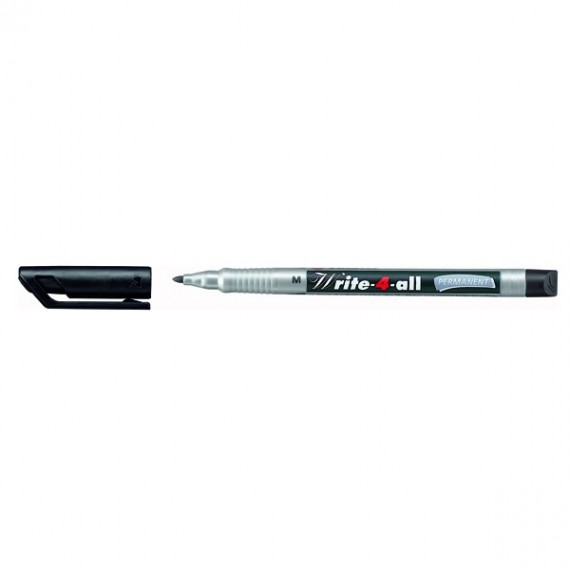 Stabilo Write-4-All Perm Blk Med 146/46