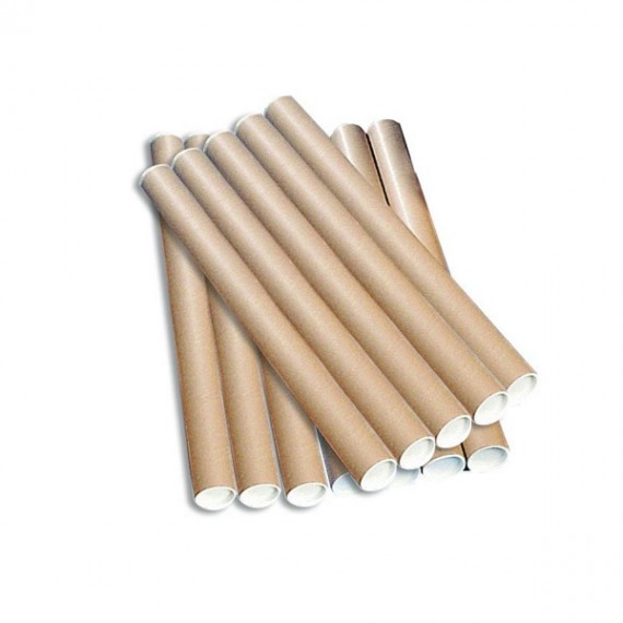 Brown Kraft 760x76mm Postal Tube Pk12