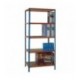 Blue/Orange 90x40cm Shelving Unit 378969