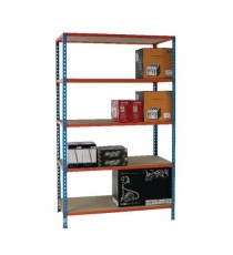 Blue/Orange 120x30cm Shelf Unit 378983