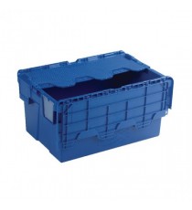 Attached Lid 54L Blue Container 375815