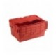Attached Lid 54L Red Container 375816