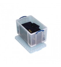 Really Useful 84L Box With Lid Clear