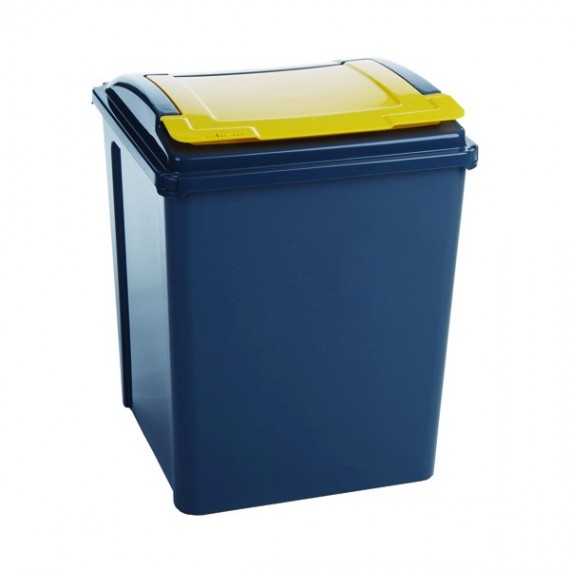 Vfm Grey Yellow Recycling Bin Lid Yellow