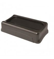 Rubbermaid Slim Jim Black Swing Lid