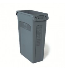 Rubbermaid Grey Slim Jim Venting 87 Ltr