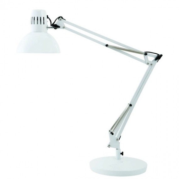 Alba Architect White Desk Lamp