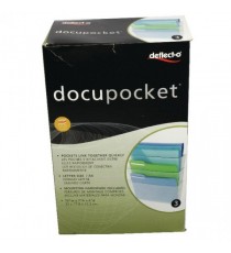 Deflecto Pocket A4 Linking Wall File Pk3
