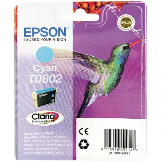 Epson Inkjet Cart T080 Cyan C13T080240A0