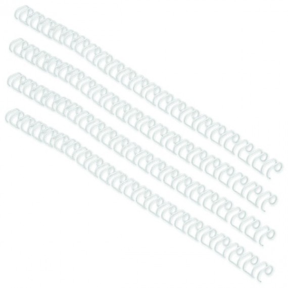 GBC 8mm 34R Wires White Pk100