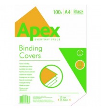 Fellowes Apex Leatherboard Cover Blk A4