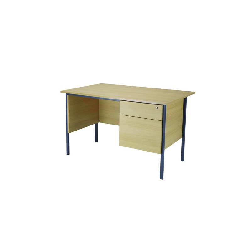 FF Jemini 1200mm Leg Desk 2D Ped Oak Wicklow Office Supplies