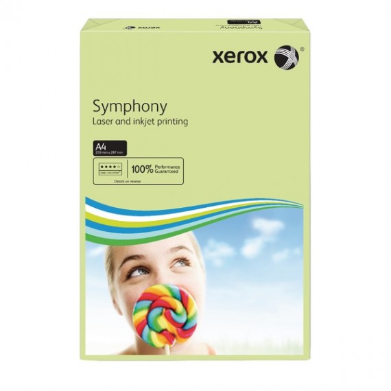 Xerox Symphony A4 80g Ream Pastel Grn